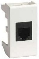 Розетка телефонная для кабель-канала DKC Viva 1-м. 1 мод. RJ11 белый картинка